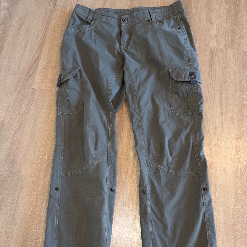 KÜHL Splash™ Roll-Up Cargo Pants Olive Green Women's 10 Short
